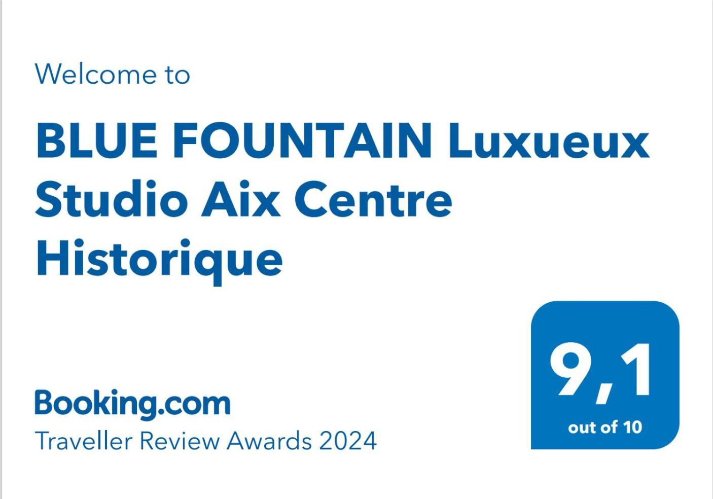 Blue Fountain Luxueux Studio Aix Centre Historique -Wifi-Smart Tv- Aix-en-Provence Exterior foto